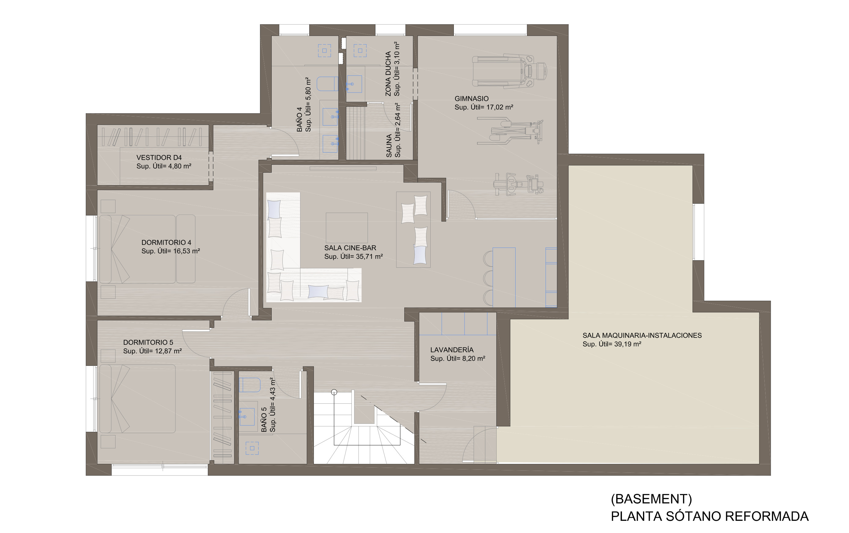 Basement floor plan