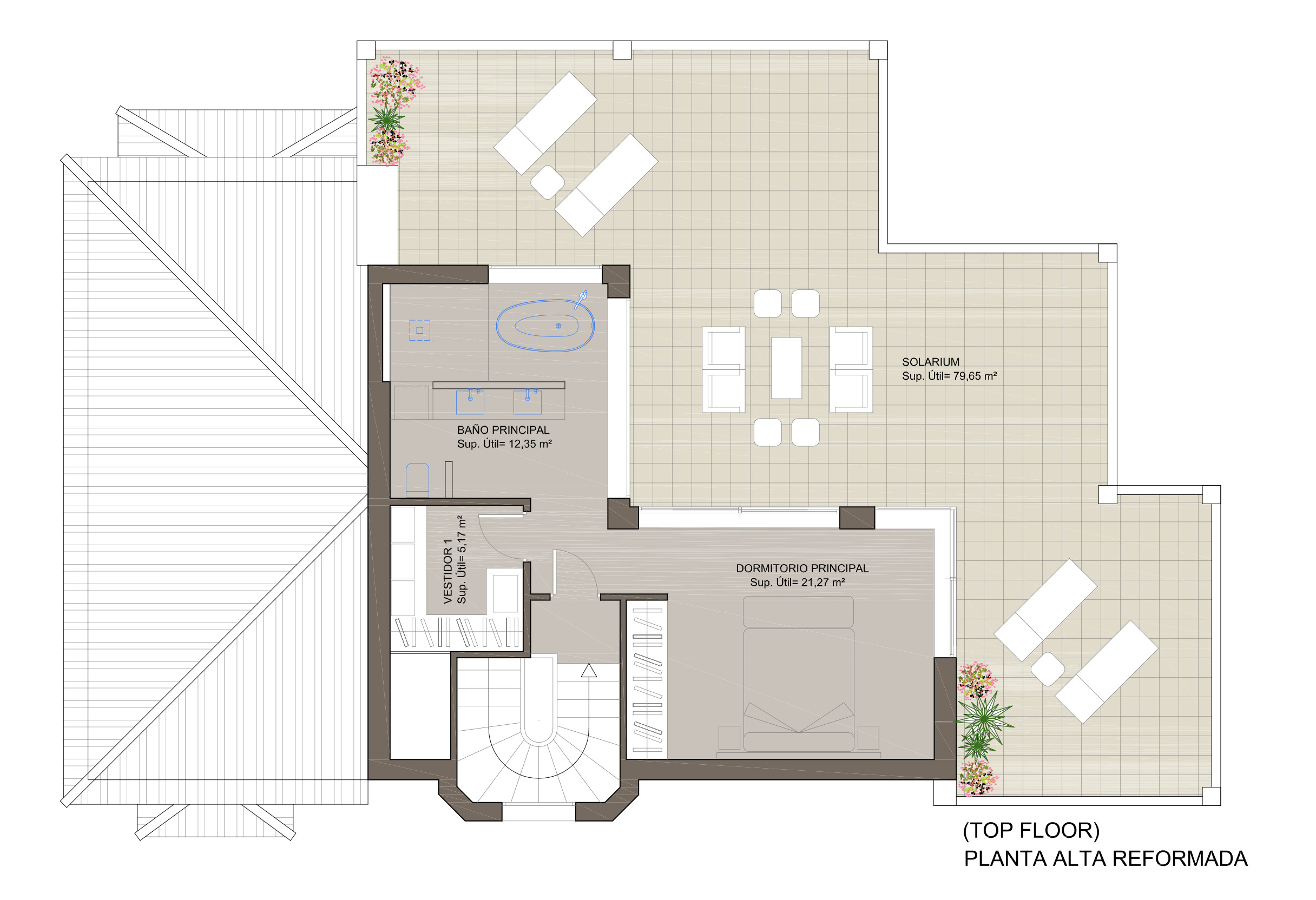 Top floor plan